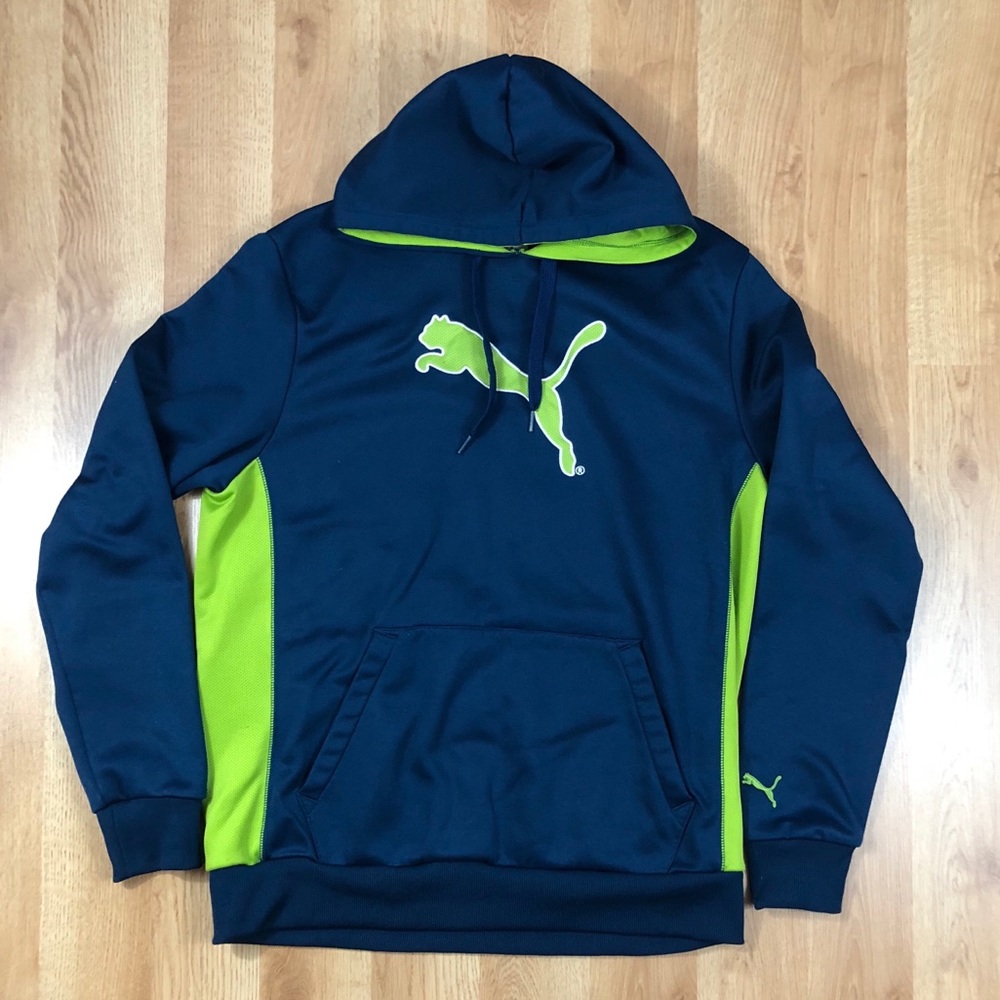 Puma Hoodie Blue/Green EUC